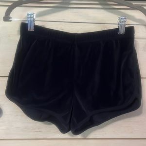 Hollister women’s velour navy shorts size S